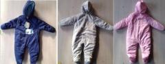 Infant cute winter hoody romper