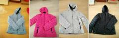 Ladies padding jacket with hoodie