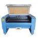 High Efficiency Laser Leather Cutting Machine Blue Color With Double - Laser Cutting