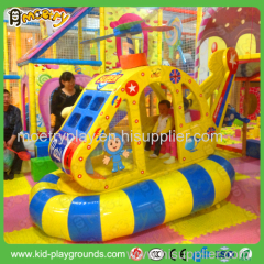 Kids inflatable and soft plane electric indoor playground toys