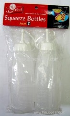 2 Pack Squeeze Bottles (clear)