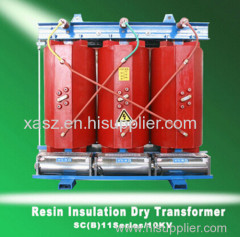 SCB10 series 6-15KV dry type 3 phase epoxy resin electrical power transformer