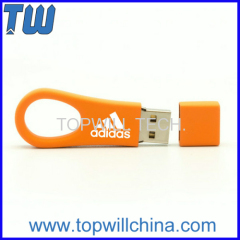 Plate Metallic Cheap Flash Drives Ring Design