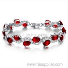 Delicate Sparkling Cz Bracelet For Wedding