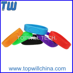 Silicone Wristband Bracelet Flash Drive Usb Free Logo Printing