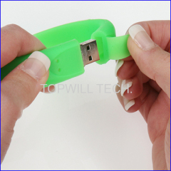 Silicone Wristband Bracelet Flash Drive Usb Free Logo Printing