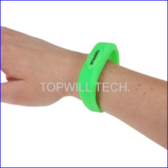 Silicone Wristband Bracelet Flash Drive Usb Free Logo Printing