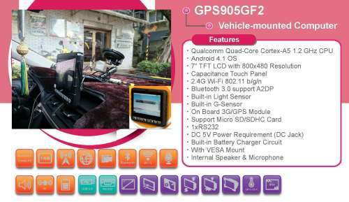 7 inch GPS/3G Mobile Data Terminal with Android OS