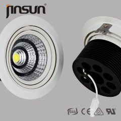 indoor commercial lighting-recessed mounting COB LED downlight 125MM CUTOUT