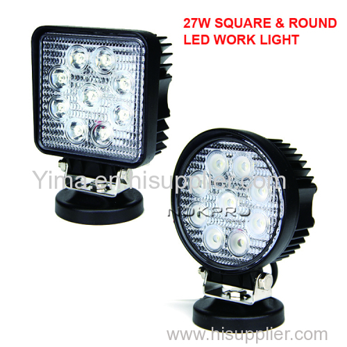27W Nopro Square&Round led work light