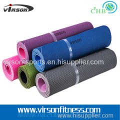 Virson Double Layer Anti-slip eco TPE yoga mat organic TPE yoga mats