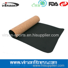 Ningbo Virson Anti--slip eco cork TPE yoga mat