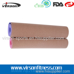 Ningbo Virson Anti--slip eco cork TPE yoga mat