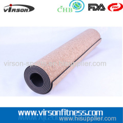 Ningbo Virson Anti--slip eco cork TPE yoga mat