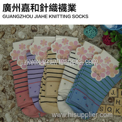 New Design Colorful Striped Women Socks Customized Socks Factory
