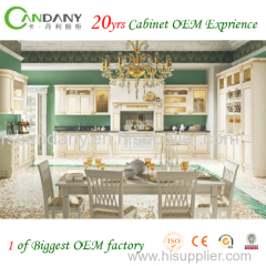 20yrs cabinet OEM exprience Foshan Candany Solid wood kitchen cabinet