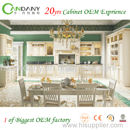 20yrs cabinet OEM exprience Foshan Candany Solid wood kitchen cabinet