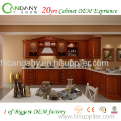 20yrs cabinet OEM exprience Foshan Candany Solid wood kitchen cabinet