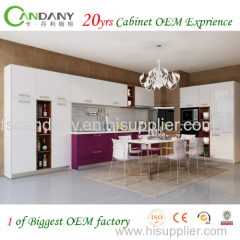 Candany Melamine kitchen cabinet Acrylic kitchen cabinet 20yrs cabinet OEM exprience