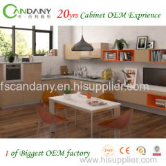 Candany Melamine kitchen cabinet Acrylic kitchen cabinet 20yrs cabinet OEM exprience