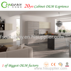 Candany Melamine kitchen cabinet Acrylic kitchen cabinet 20yrs cabinet OEM exprience