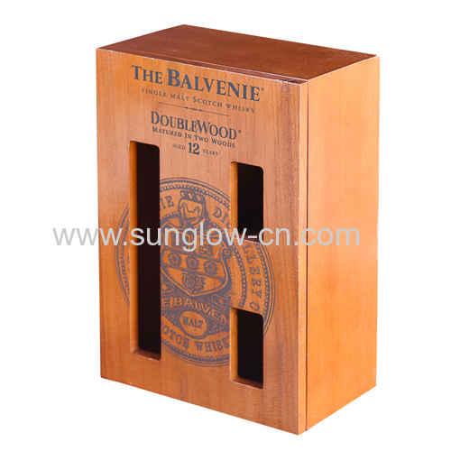 Wine Wooden  Box With Windows