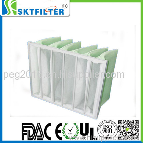 Synthetic fiber filter bag