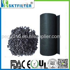 Activated carbon non-woven fabrics