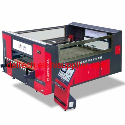 Automatic leather printing and laser cutting machine