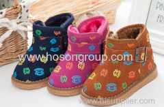 Warm Kid's Boots With Buckle