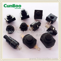 ON-ON-OFF Flashlight Button Switch/flashlight switch/mini plastic latching push button switch