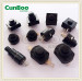 ON-ON-OFF Flashlight Button Switch/flashlight switch/mini plastic latching push button switch