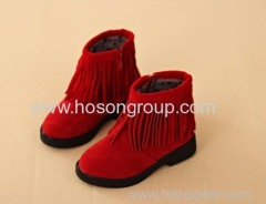 Children Ankle Boots With Tassels