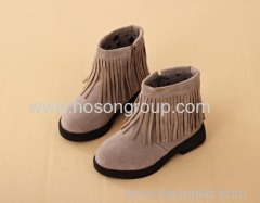 Children Ankle Boots With Tassels