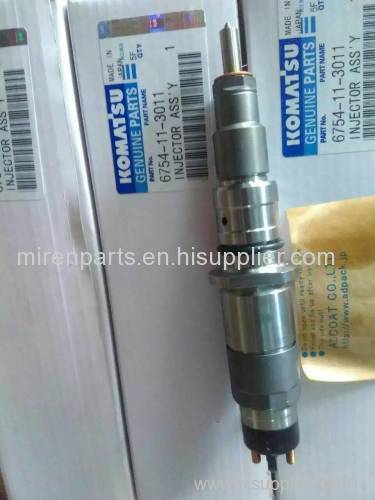 PC400-7  Excavator parts 6156-11-3300 fuel injector for SA6D125E   ENGINE  FUEL INJECTOR