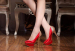 New fashion red high heel wedding dress shoes