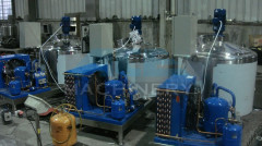 2000L Sanitary to 5000L (elliptical milk cooling tank) Horizontal Milk Cooling Tank