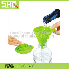 Wholesale eco friendly kitchen accessories Wine Oil silicone foldable funnel