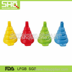 Wholesale eco friendly kitchen accessories Wine Oil silicone foldable funnel