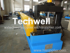 16 Forming Steps Cable Tray Profile / Cable Ladder Forming Machine With Hydraulic Punching