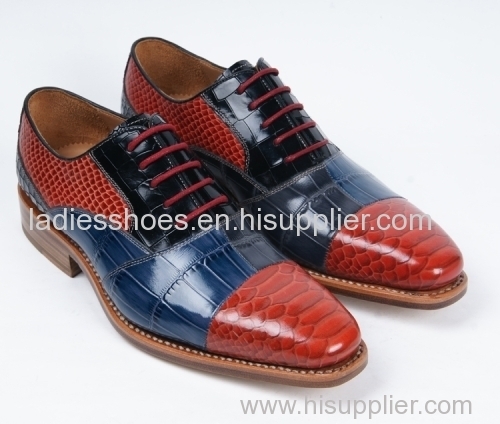 Lace up flat business fashion men shoes