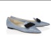 New style pointy toe bowtie flat shoes