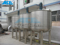 Shampoo Mixer And Homoginize Stainless steel electric heating liquid mixing tank with agitator