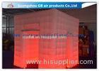 Popular Oxford Material Square Inflatable Photo Booth Kiosk Tent With Led