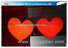 Loving Heart Shape Inflatable Lighting Decoration With 16 Colors LED Light For Wedding