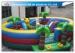 Waterproof Round Blow Up Jumping Castle Bouncy Inflatable For Kids / Adults