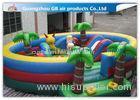 Waterproof Round Blow Up Jumping Castle Bouncy Inflatable For Kids / Adults