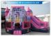 Lovely Pink Princess Inflatable Bouncy Castle Kids Games CE / UL Certification