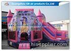 Lovely Pink Princess Inflatable Bouncy Castle Kids Games CE / UL Certification