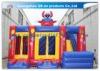 Funny Safety Childrens Inflatable Bouncy Castle With Slide Combo Customized